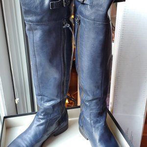 UGG Collection Nicoletta Italian Leather Riding Boot Indigo